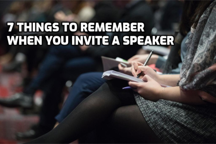 7 Things to Remember When You Invite an Event Speaker