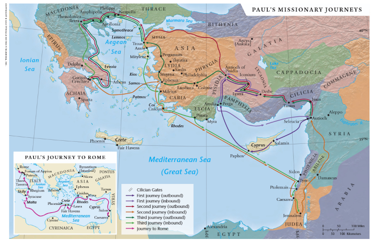 Paul’s Missionary Journeys