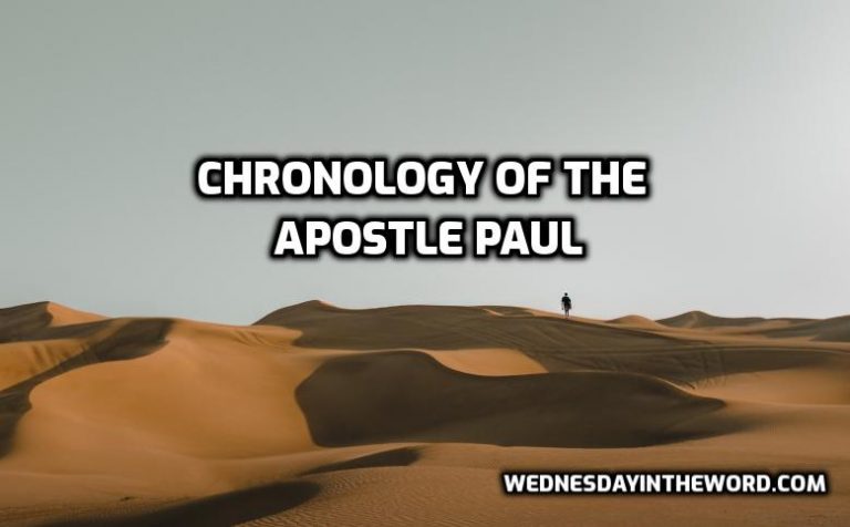 Chronology Of Paul - Wednesday In The Word