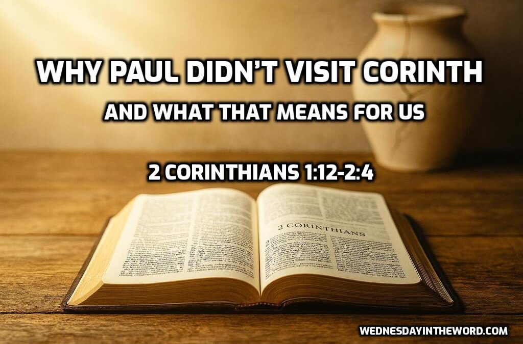 02 Why Paul Didn’t Visit Corinth and What That Means for Us (2 Corinthians 1:1-2:4)