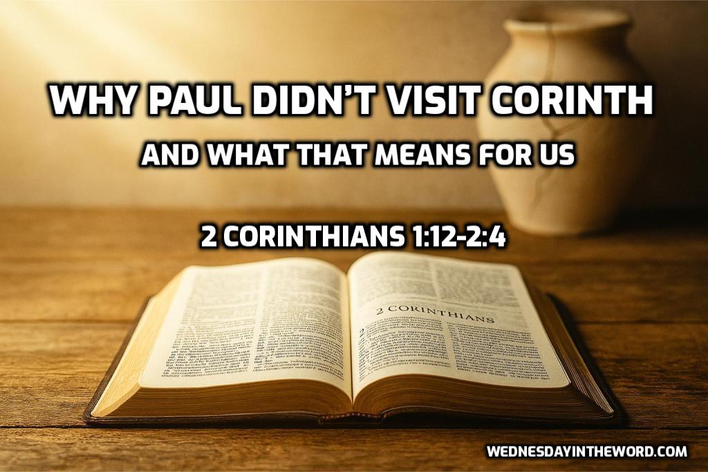 02-2Cor1v12-2v4 02 Why Paul Didn’t Visit Corinth (2 Corinthians 1:12-2:4)