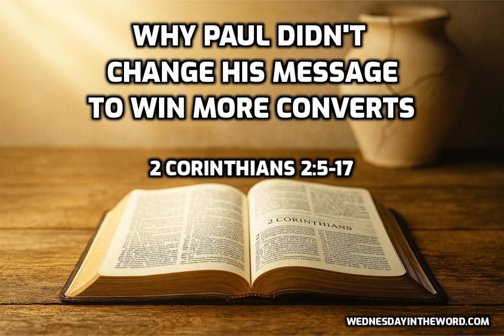 03 Why Paul didn't Change the Message to Win More Converts (2 Corinthians 2:5-17)