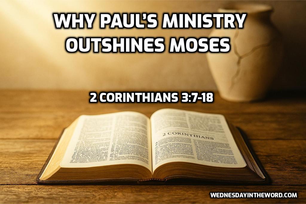 Why Paul Outshines Moses - 2 Corinthians 3 | WednesdayintheWord.com