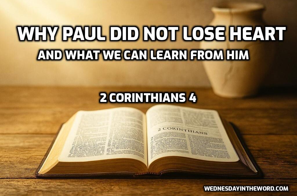 06 Why Paul Did Not Lose Heart and What We Can Learn From Him (2 Corinthians 4)