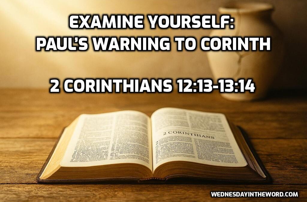 17 Examine Yourself: Paul’s Warning to Corinth (2 Corinthians 12:13-13:14)