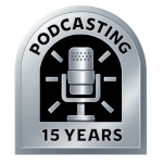 15Years-150 Podcast 15 Years Badge