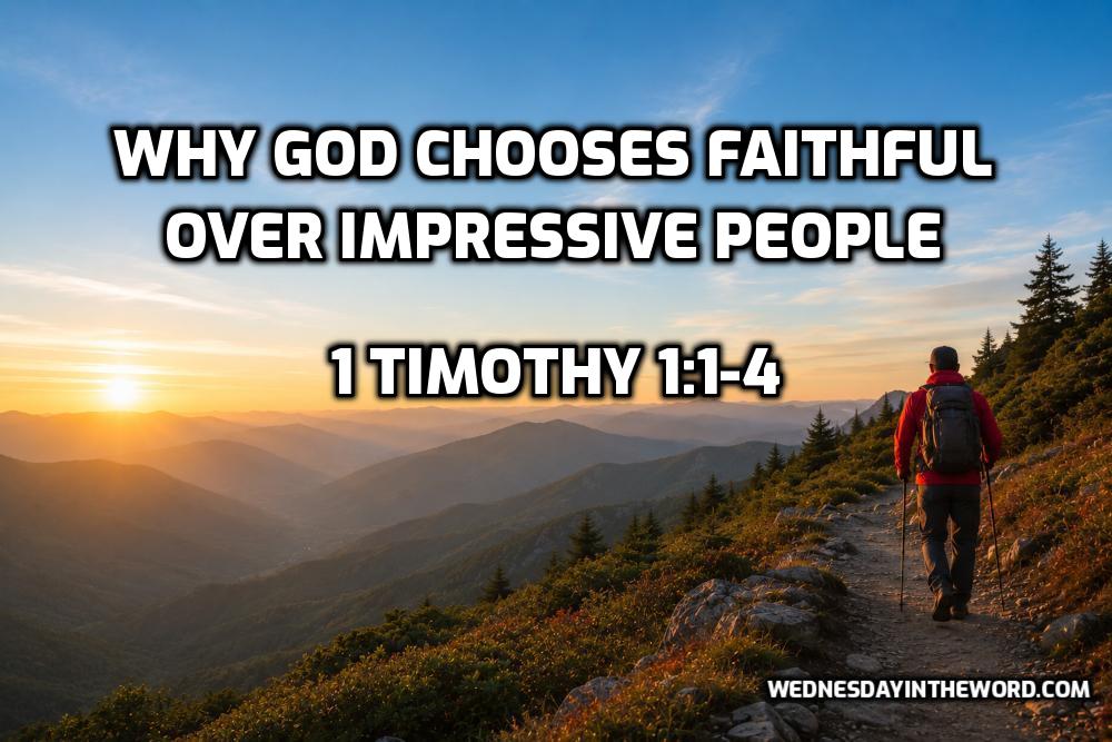 Why God Chooses Faithful Over Impressive People 1 Timothy 1:1-4